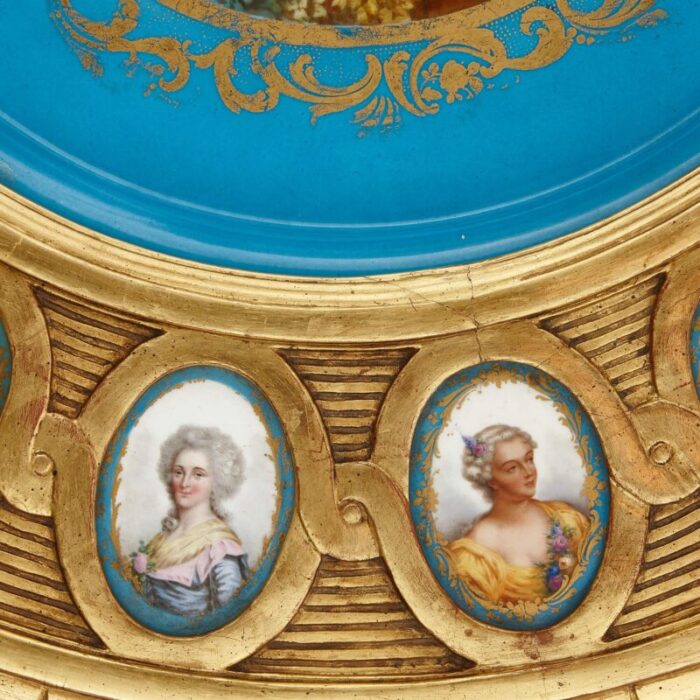 17024 giltwood porcelain mounted sevres style gueridon 7 master