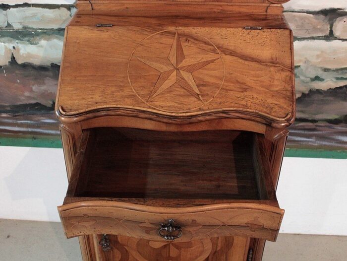 18th century louis xiv style walnut prayer cabinet 4