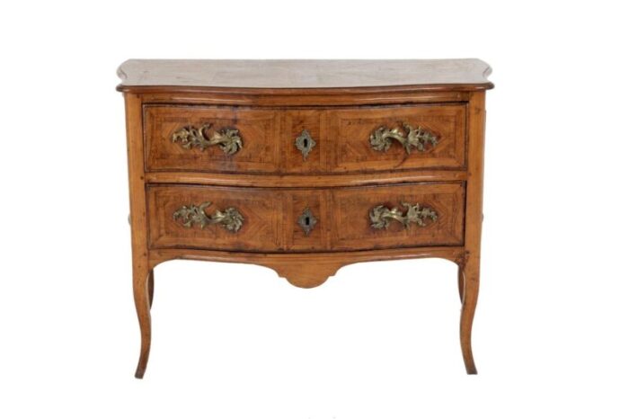 18th century louis xv commode in marquetry 1