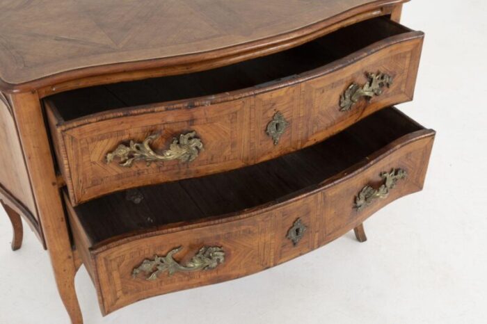 18th century louis xv commode in marquetry 7