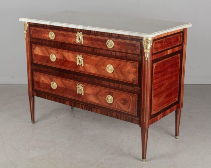 18th century louis xvi marquetry commode 9861