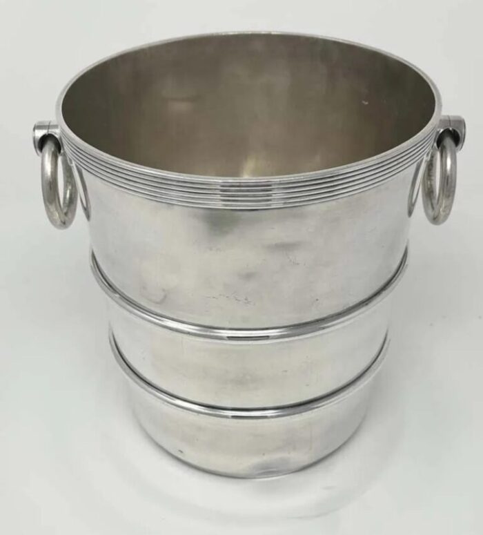 1912 silverplated champagne bucket from the frisco railway 5080