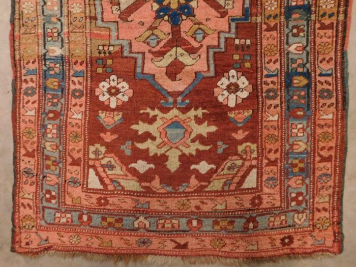 1920s antique persian runner rug 34x 103 2619