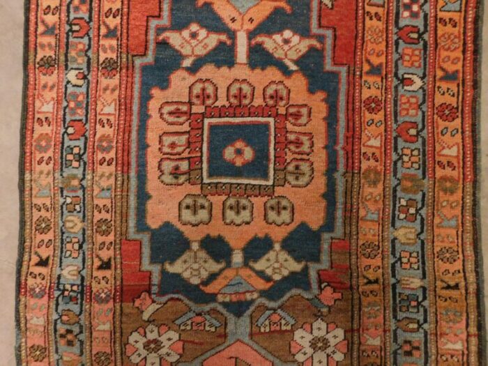 1920s antique persian runner rug 34x 103 9862