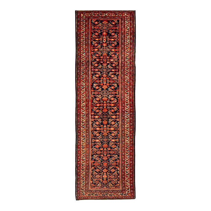 1920s old vintage persian mahal runner rug 4x13 3013