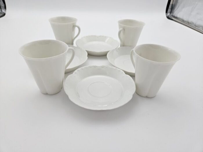 1940s limoges demitasse cups with saucers set 8 pieces 2533