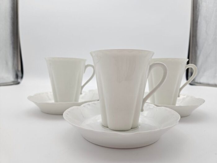 1940s limoges demitasse cups with saucers set 8 pieces 9213