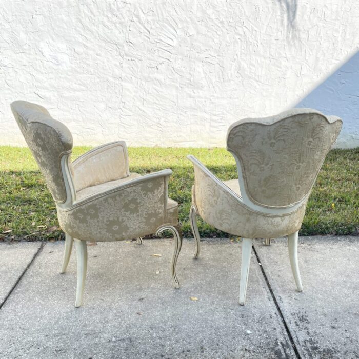 1940s tulip chairs by grosfeld house a pair 2938