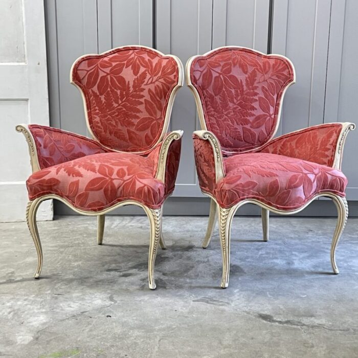 1940s tulip chairs by grosfeld house a pair 3627