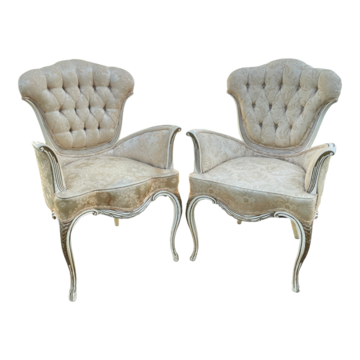 1940s tulip chairs by grosfeld house a pair 8138