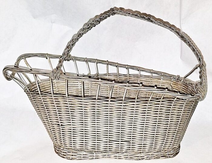 1950s french wire wine caddy pourer basket 6339