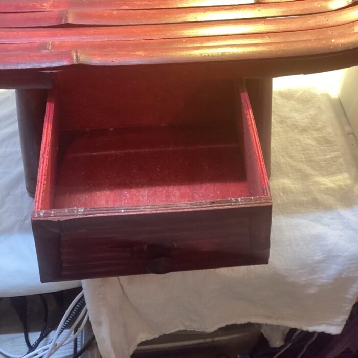 1960s asian style bamboo chest with drawer 3527