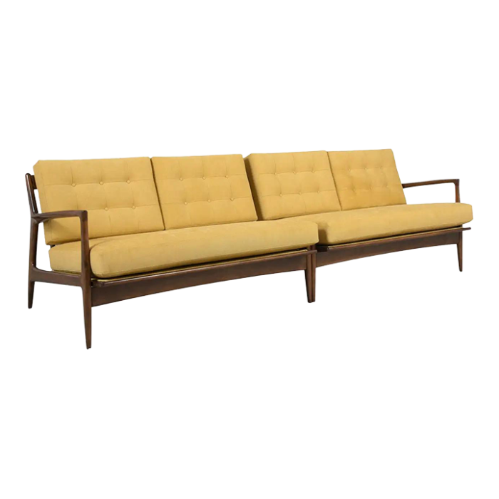 1960s danish sectional sofa teak craftsmanship meets mid century elegance 0307