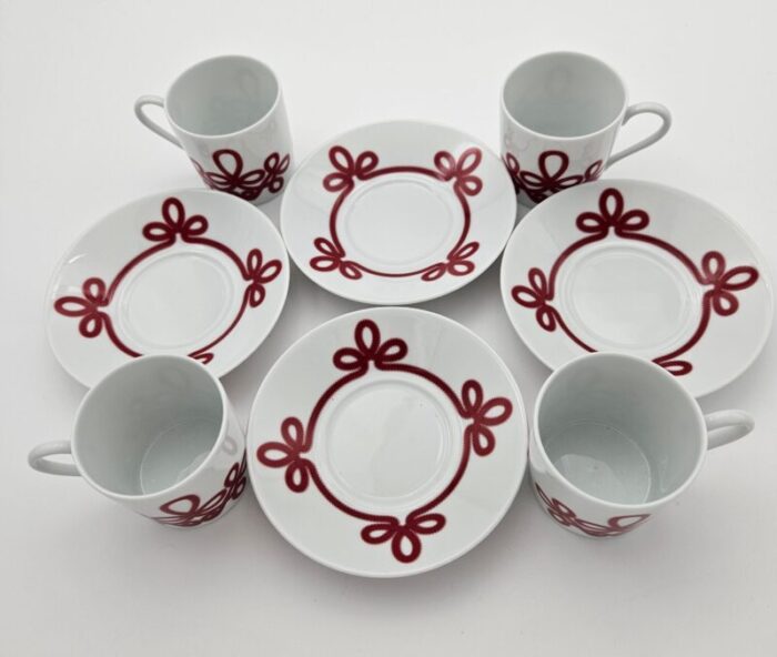 1960s haviland brandebourg demitasse cups with saucers 8 pieces 3920