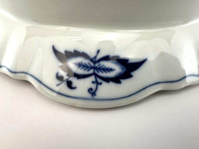 1960s japanese blue danube blue and white decorative dish 5119