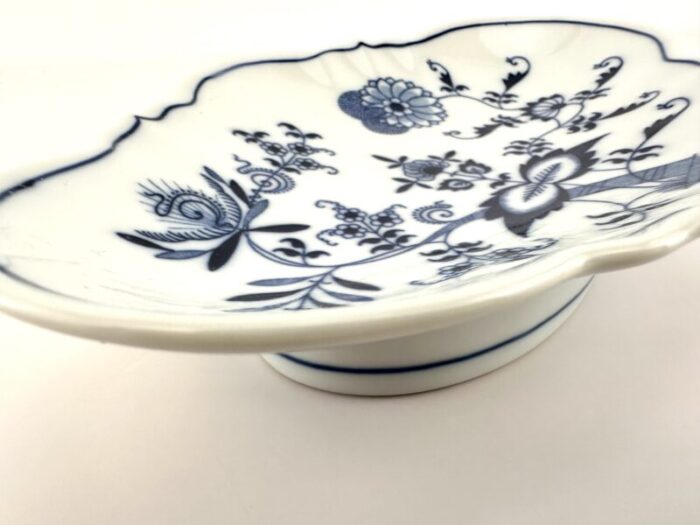 1960s japanese blue danube blue and white decorative dish 7299