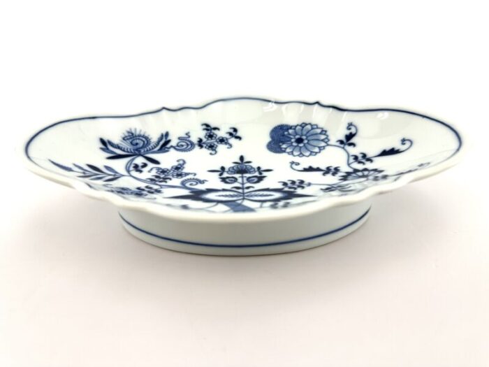 1960s japanese blue danube blue and white decorative dish 9822