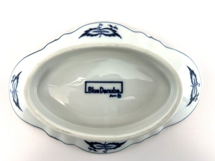 1960s japanese blue danube blue and white decorative dish 9965