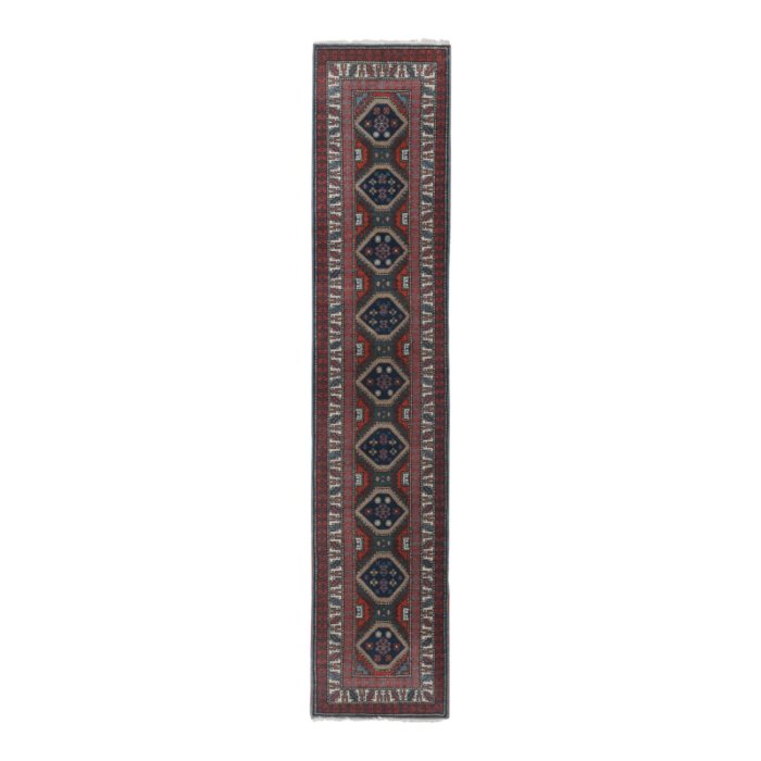 1960s turkish oushak runner rug 22 x 104 3425