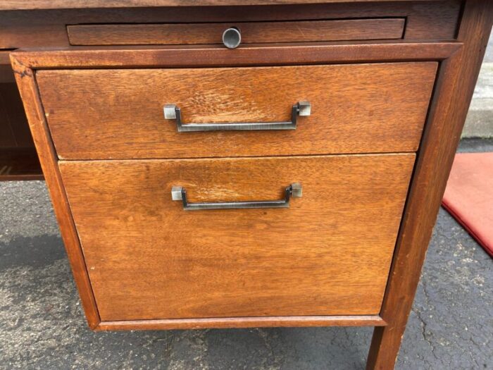 1960s vintage mid century modern executive desk 2799