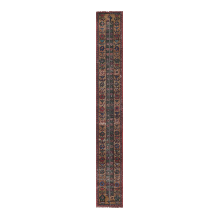 1960s vintage turkish oushak runner rug 17 x 115 2422