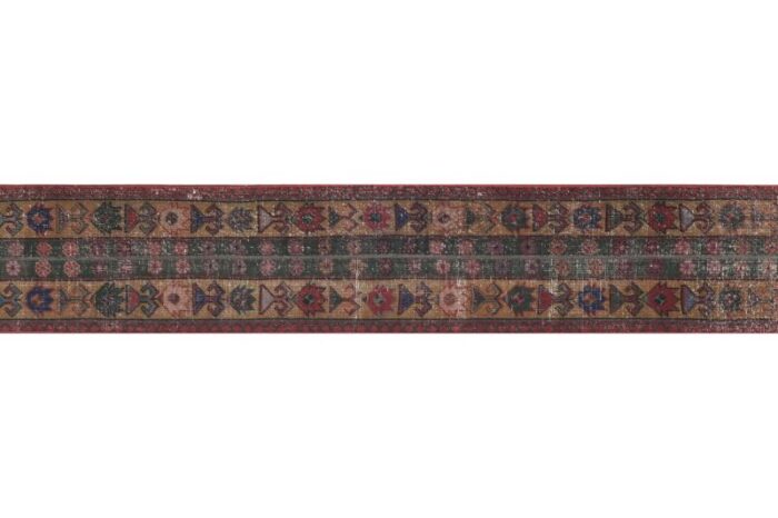 1960s vintage turkish oushak runner rug 17 x 115 3299