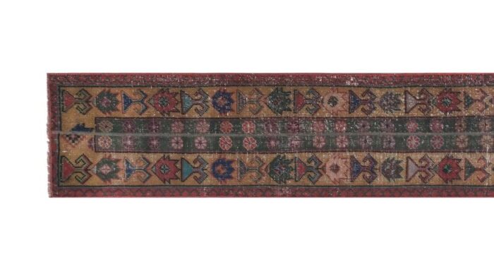 1960s vintage turkish oushak runner rug 17 x 115 7892