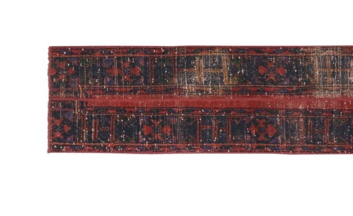 1960s vintage turkish oushak runner rug 6573