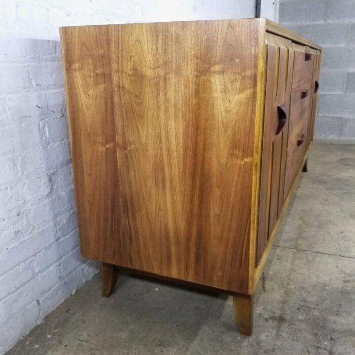 1960s vintage walnut rosewood original mid century modern credenza buffet 3276