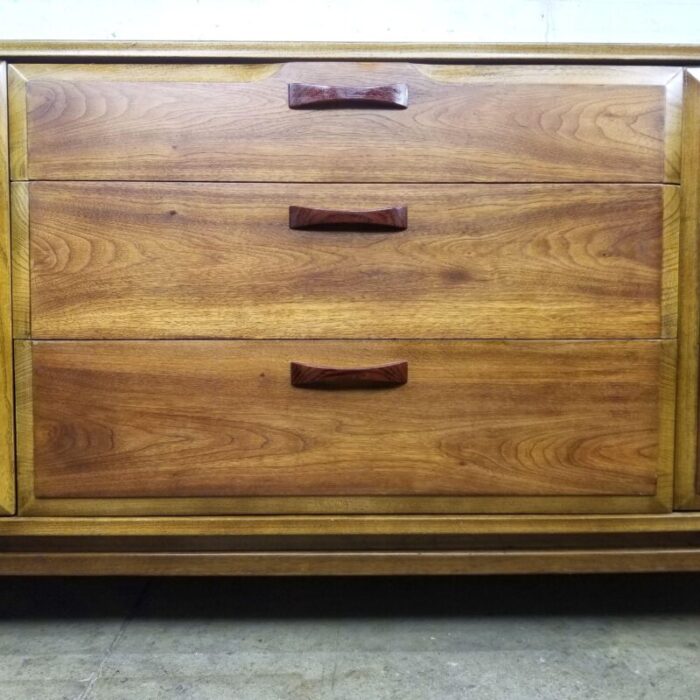 1960s vintage walnut rosewood original mid century modern credenza buffet 5884