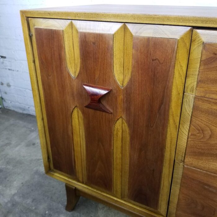 1960s vintage walnut rosewood original mid century modern credenza buffet 5905