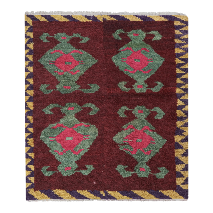 1970 vintage turkish tulu rug 6639