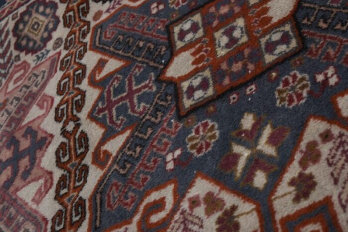 1970s anatolian hand knotted runner rug 4618