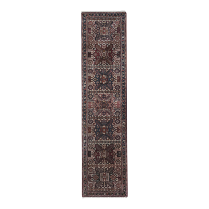 1970s anatolian hand knotted runner rug 4932