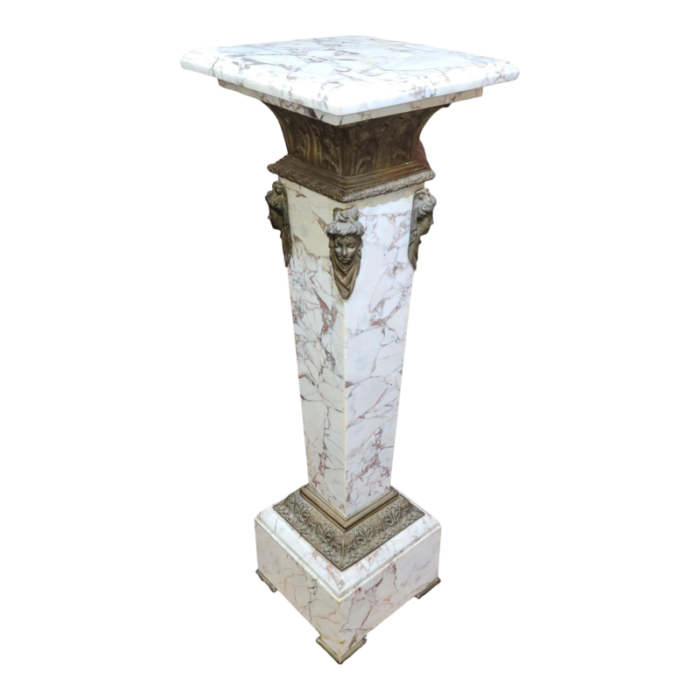 1970s english style marble and bronze stand 4903