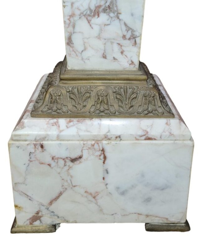 1970s english style marble and bronze stand 9280