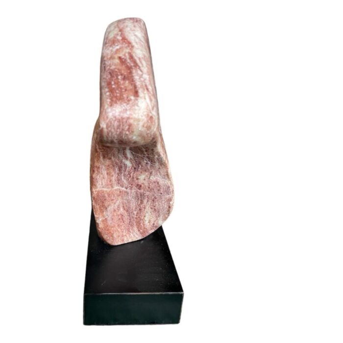 1970s large abstract sculpture in red marble 5972