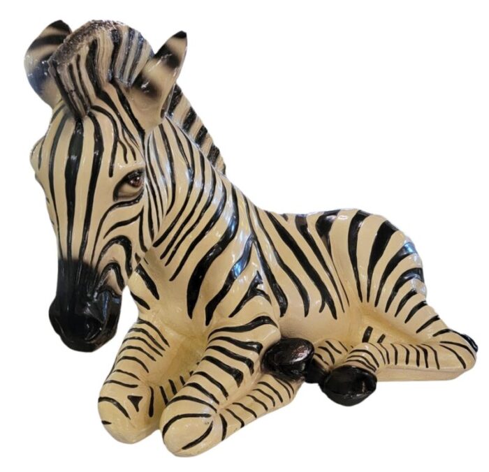 1970s marwal industries baby resin zebra sculpture 5150