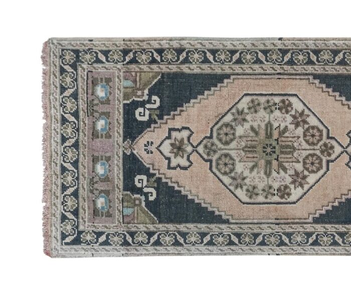 1970s turkish long and narrow runner rug 0787