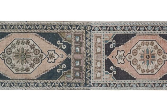 1970s turkish long and narrow runner rug 5486