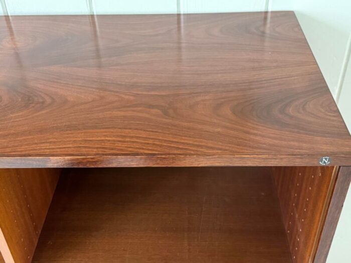 1970s vintage danish modern rosewood office cabinet by nipu mobler 2240