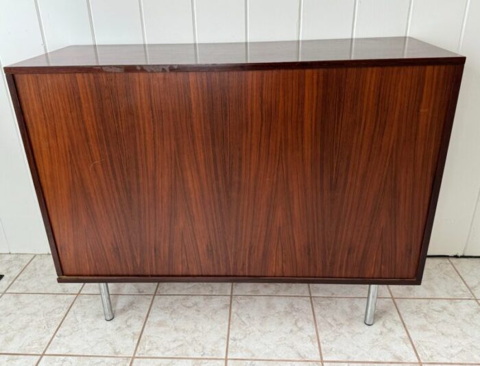 1970s vintage danish modern rosewood office cabinet by nipu mobler 3694