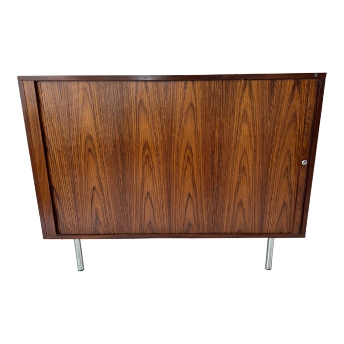 1970s vintage danish modern rosewood office cabinet by nipu mobler 6674