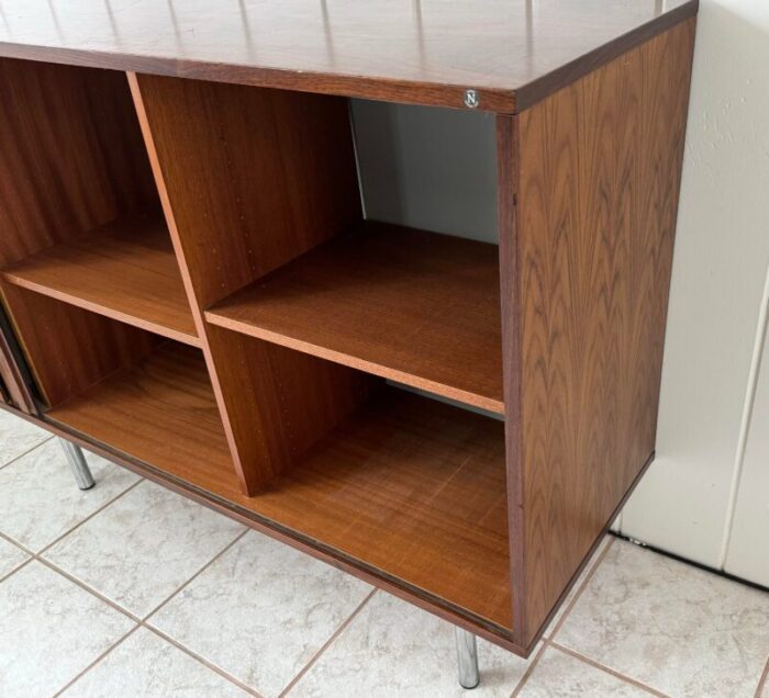 1970s vintage danish modern rosewood office cabinet by nipu mobler 9447