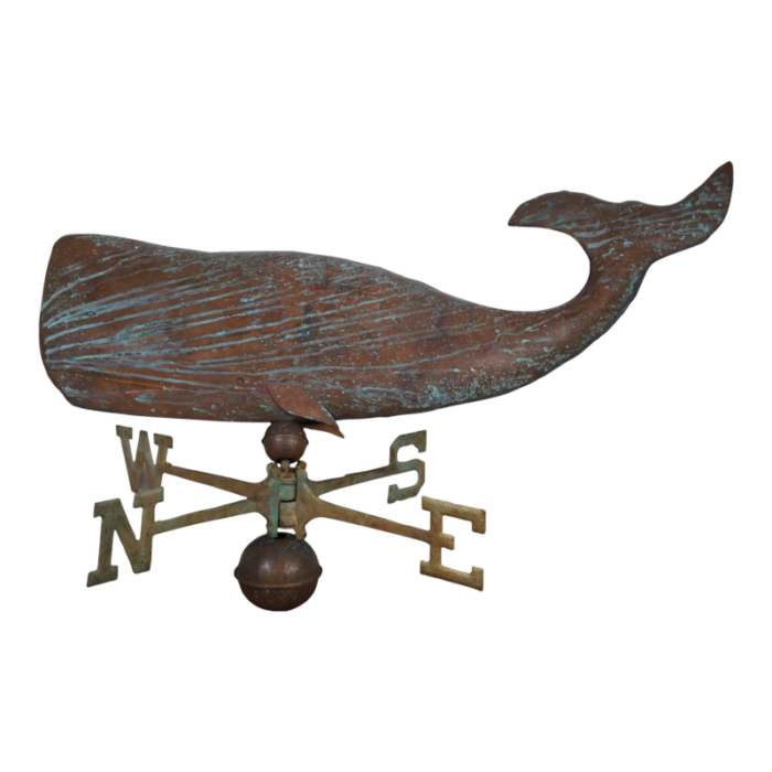 1979 copper sign of the crab nautical sperm whale weathervane 4147