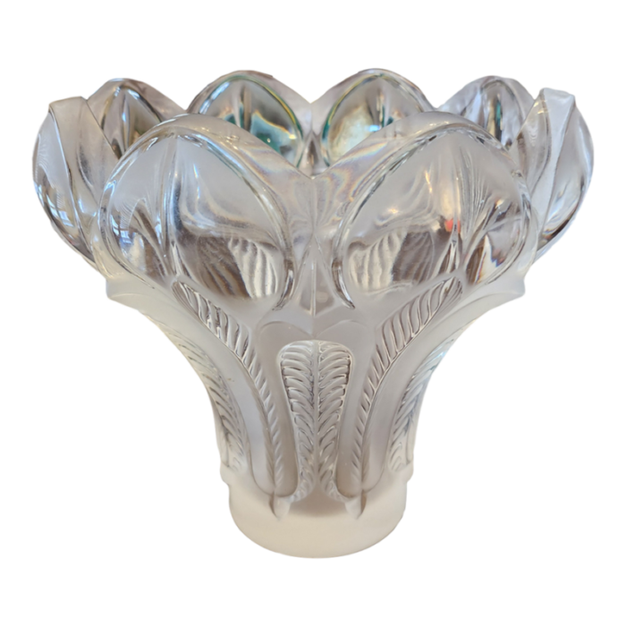 1980s 125th commemorative vase for birthday rene lalique 8426