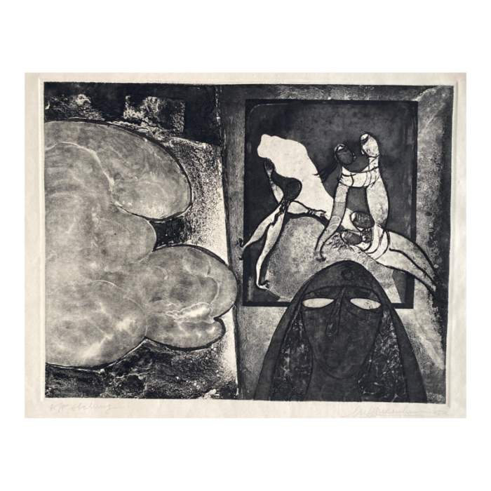 1983 modern etching on paper 9138