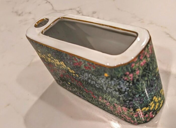 1990s neiman marcus porcelain pen and notepad holder 8281