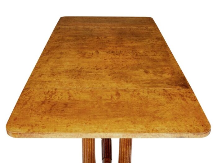 19th century biedermeier burr birch coffee table 3