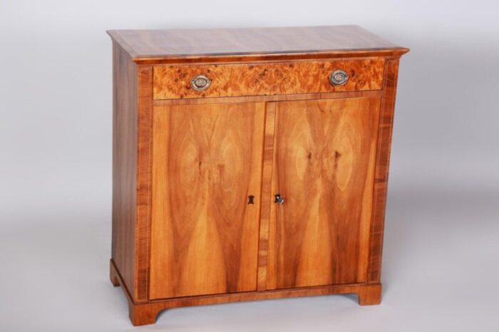 19th century biedermeier czech walnut commode 1840s 1